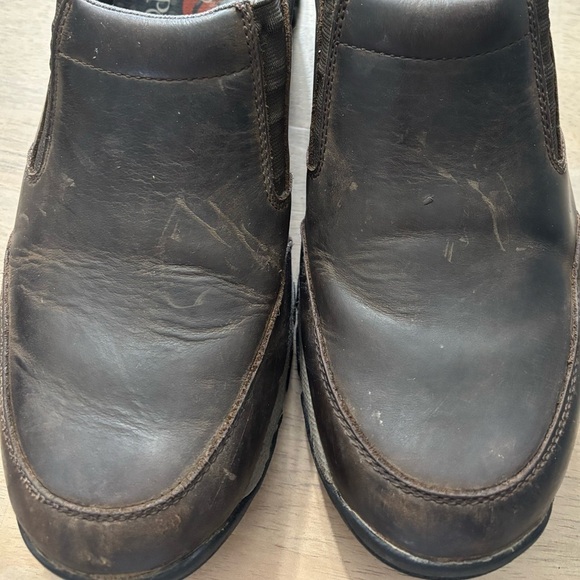 Duluth Trading Co Brown Loafers Slip-Ons Leather Upper size 12 slip resistant - Picture 7 of 9